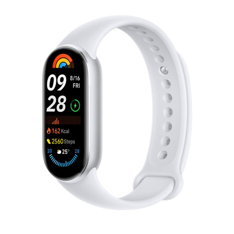 Original Xiaomi Smart Band 9 Global 1.62 inch AMOLED Screen 5ATM Waterproof Smart Watch, Support Blood Oxygen / Heart Rate Monitor (Silver) - Wearable Devices by Xiaomi | Online Shopping UK | buy2fix