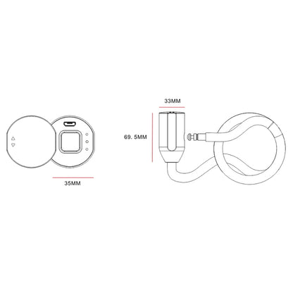 C3BF Bluetooth + Fingerprint Version Anti-theft Anti-shear Motorcycle Electric Bike Steel Rope Lock - Padlocks by buy2fix | Online Shopping UK | buy2fix