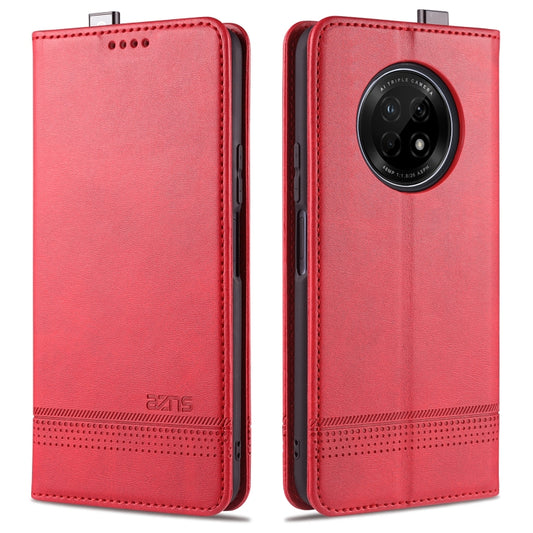 For Huawei Enjoy 20 Plus 5G AZNS Magnetic Calf Texture Horizontal Flip Leather Case with Card Slots & Holder & Wallet(Red) - Huawei Cases by AZNS | Online Shopping UK | buy2fix