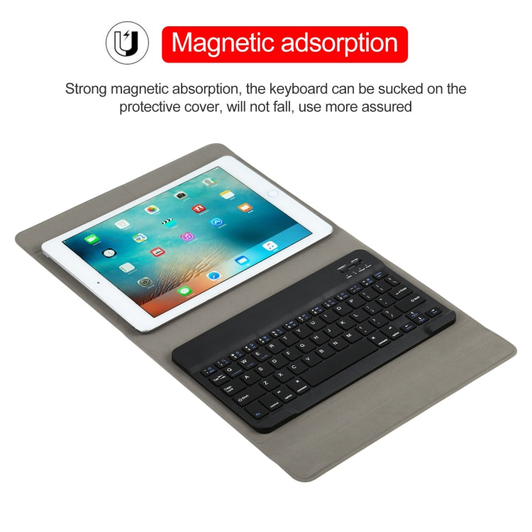 Universal Detachable Bluetooth Keyboard + Leather Tablet Case without Touchpad for iPad 9-10 inch, Specification:Black Keyboard(Black) - Universal by buy2fix | Online Shopping UK | buy2fix