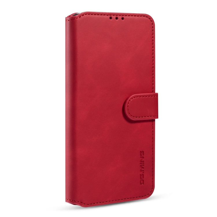 For Xiaomi Redmi Note 9 5G DG.MING Retro Oil Side Horizontal Flip Leather Case with Holder & Card Slots & Wallet(Red) - Xiaomi Cases by DG.MING | Online Shopping UK | buy2fix