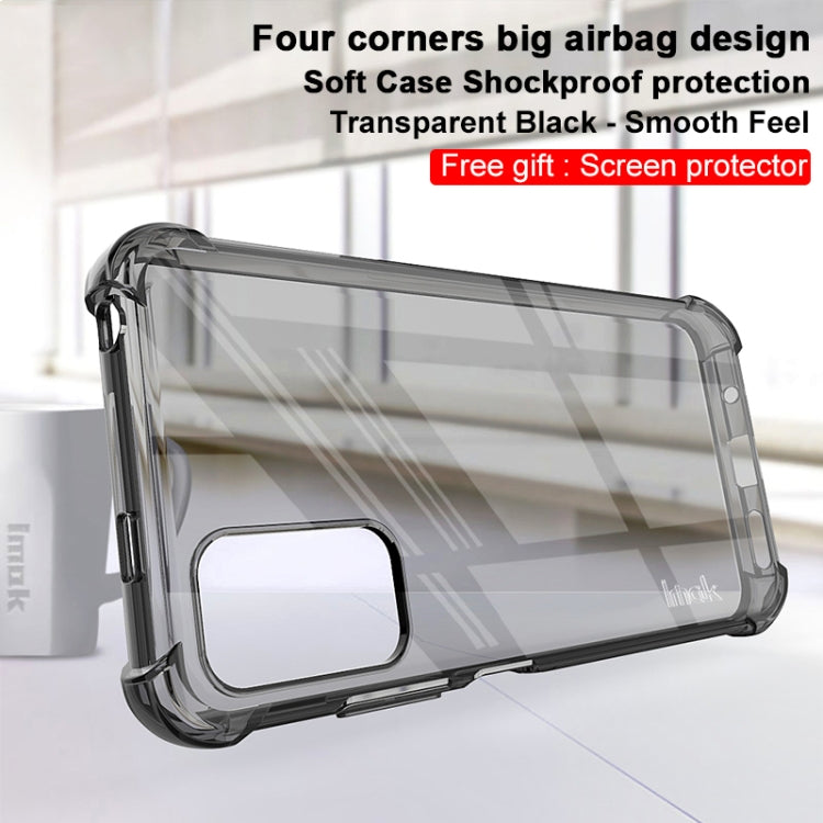 For Xiaomi Redmi Note 10 5G IMAK All-inclusive Shockproof Airbag TPU Case with Screen Protector(Transparent Black) - Xiaomi Cases by imak | Online Shopping UK | buy2fix
