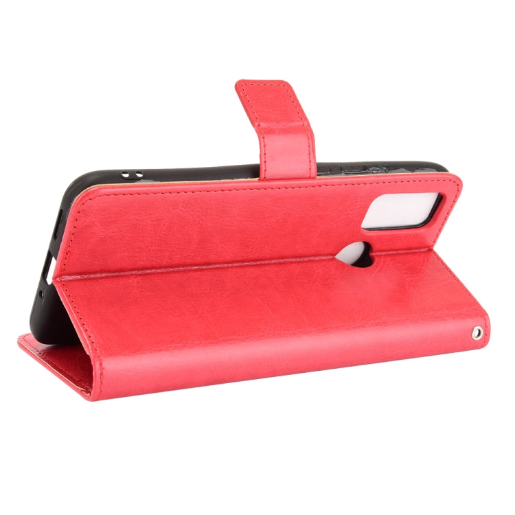 For Ulefone Note 10 Crazy Horse Texture Horizontal Flip Leather Case with Holder & Card Slots & Lanyard(Red) - Ulefone Cases by buy2fix | Online Shopping UK | buy2fix