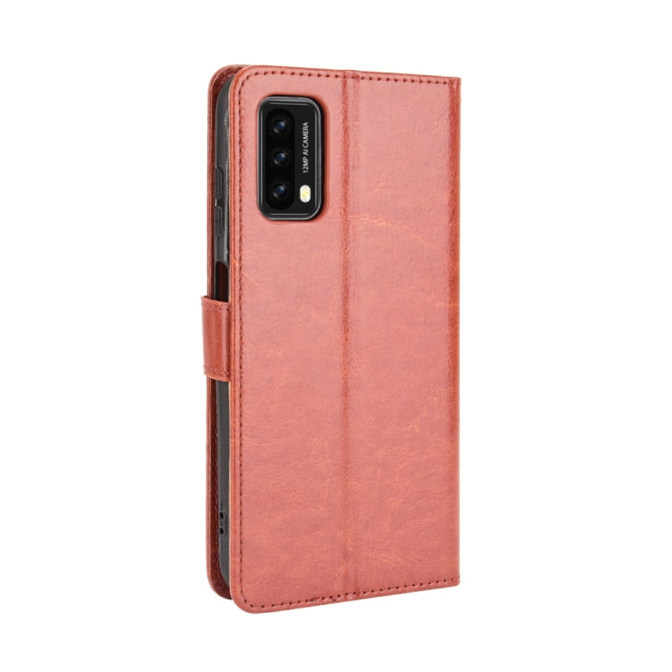 For Blackview A90 Crazy Horse Texture Horizontal Flip Leather Case with Holder & Card Slots & Lanyard(Brown) - More Brand by buy2fix | Online Shopping UK | buy2fix