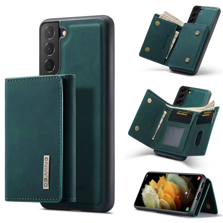 For Samsung Galaxy S21+ DG.MING M1 Series 3-Fold Multi Card Wallet  Back Cover Shockproof Case with Holder Function(Green) - Galaxy Phone Cases by DG.MING | Online Shopping UK | buy2fix