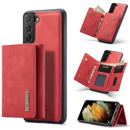 For Samsung Galaxy S21+ DG.MING M1 Series 3-Fold Multi Card Wallet  Back Cover Shockproof Case with Holder Function(Red) - Galaxy Phone Cases by DG.MING | Online Shopping UK | buy2fix