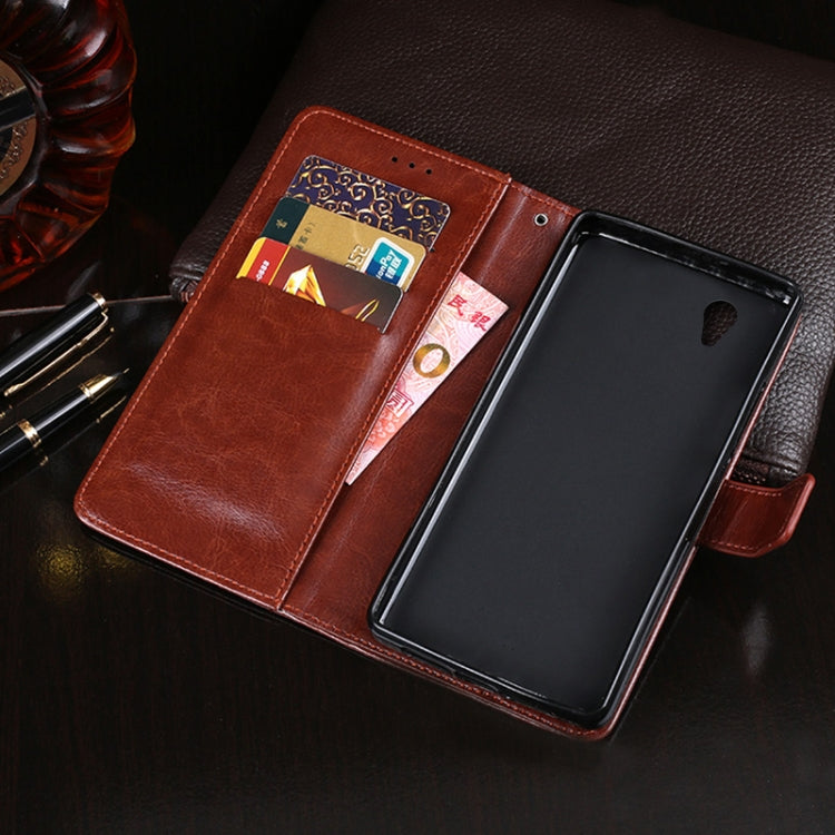 For Alcatel 1 2021 idewei Crazy Horse Texture Horizontal Flip Leather Case with Holder & Card Slots & Wallet(Rose Red) - More Brand by idewei | Online Shopping UK | buy2fix