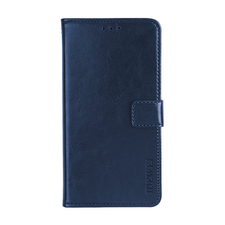 For Alcatel 1 2021 idewei Crazy Horse Texture Horizontal Flip Leather Case with Holder & Card Slots & Wallet(Blue) - More Brand by idewei | Online Shopping UK | buy2fix