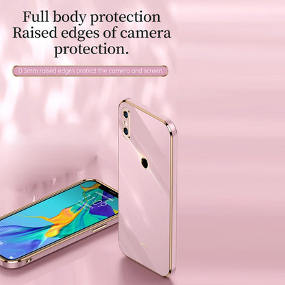 For Xiaomi Mi 8 XINLI Straight 6D Plating Gold Edge TPU Shockproof Case(Celestial Blue) - Xiaomi Cases by XINLI | Online Shopping UK | buy2fix