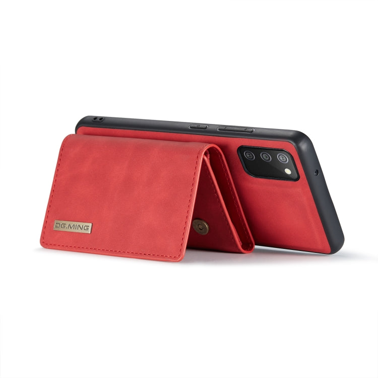 For Samsung Galaxy A02s DG.MING M1 Series 3-Fold Multi Card Wallet  Back Cover Shockproof Case with Holder Function(Red) - Galaxy Phone Cases by DG.MING | Online Shopping UK | buy2fix