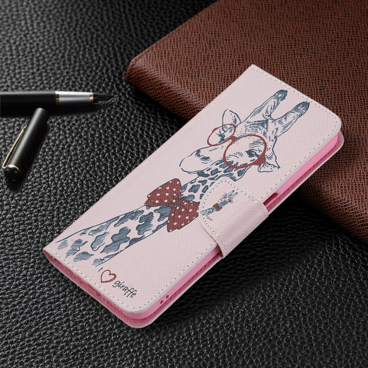 For OPPO Realme 8 5G / Realme V13 Colored Drawing Pattern Horizontal Flip Leather Case with Holder & Card Slots & Wallet(Deer) - Realme Cases by buy2fix | Online Shopping UK | buy2fix