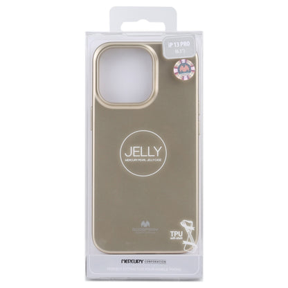For iPhone 13 Pro GOOSPERY JELLY Full Coverage Soft Case (Gold) - iPhone 13 Pro Cases by GOOSPERY | Online Shopping UK | buy2fix