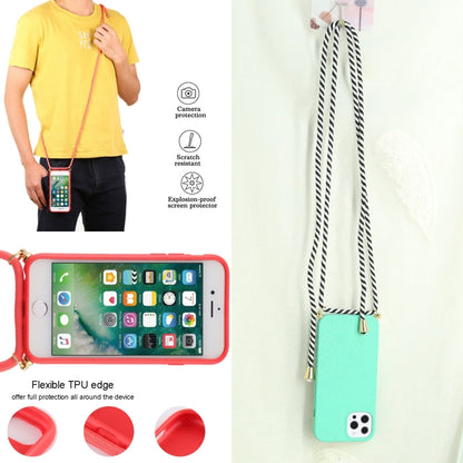 For iPhone 13 Pro Max Wheat Straw Material + TPU Shockproof Case with Neck Lanyard (Green) - iPhone 13 Pro Max Cases by buy2fix | Online Shopping UK | buy2fix