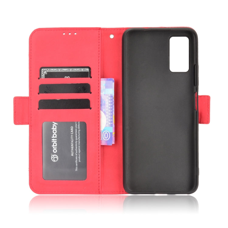 For ZTE Blade A71 Skin Feel Calf Pattern Horizontal Flip Leather Case with Holder & Card Slots & Photo Frame(Red) - ZTE Cases by buy2fix | Online Shopping UK | buy2fix