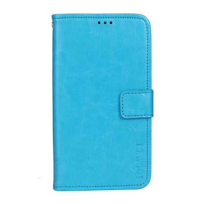 idewei Crazy Horse Texture Horizontal Flip Leather Case with Holder & Card Slots & Wallet For Huawei P50 Pro(Sky Blue) - Huawei Cases by idewei | Online Shopping UK | buy2fix