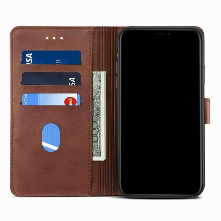 For iPhone 13 Pro Max GUSSIM Business Style Horizontal Flip Leather Case with Holder & Card Slots & Wallet (Brown) - iPhone 13 Pro Max Cases by GUSSIM | Online Shopping UK | buy2fix