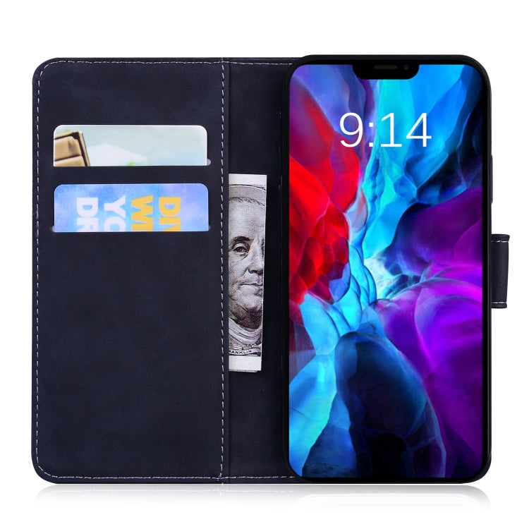 For iPhone 13 Skin Feel Pure Color Horizontal Flip Leather Case with Holder & Card Slots & Wallet(Black) - iPhone 13 Cases by buy2fix | Online Shopping UK | buy2fix