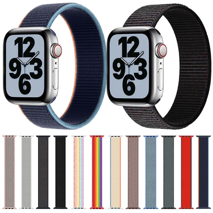 Single Lap Nylon Watch Band, Size: L 165mm For Apple Watch Ultra 49mm&Watch Ultra 2 49mm / Series 9&8&7 45mm / SE 3&SE 2&6&SE&5&4 44mm / 3&2&1 42mm(Seven Colors) - Watch Bands by buy2fix | Online Shopping UK | buy2fix