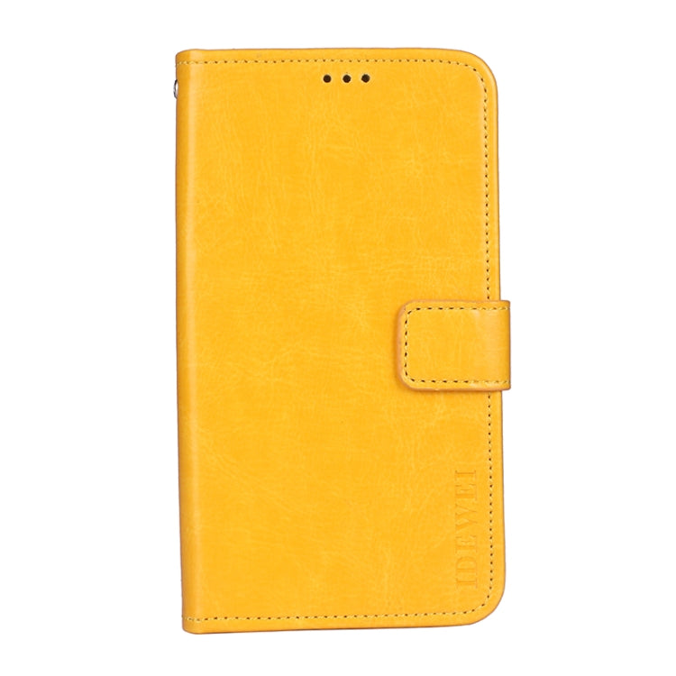 idewei Crazy Horse Texture Horizontal Flip Leather Case with Holder & Card Slots & Wallet For ZTE Blade A31(Yellow) - ZTE Cases by idewei | Online Shopping UK | buy2fix