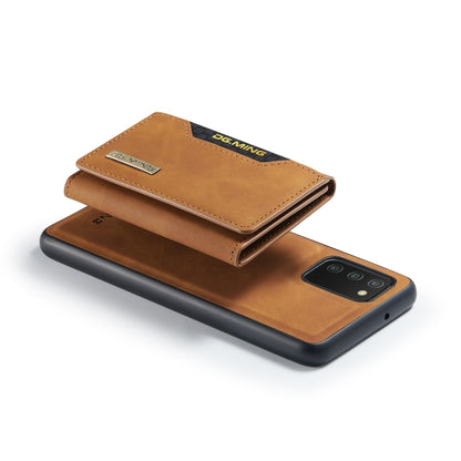 DG.MING M2 Series 3-Fold Multi Card Bag Back Cover Shockproof Case with Wallet & Holder Function For Samsung Galaxy A03s EU Version(Brown) - Galaxy Phone Cases by DG.MING | Online Shopping UK | buy2fix