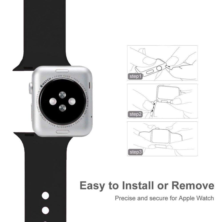 Double Nail Silicone Strap Watch Band For Apple Watch Ultra 49mm&Watch Ultra 2 49mm / Series 9&8&7 45mm / SE 3&SE 2&6&SE&5&4 44mm / 3&2&1 42mm(White) - Watch Bands by buy2fix | Online Shopping UK | buy2fix