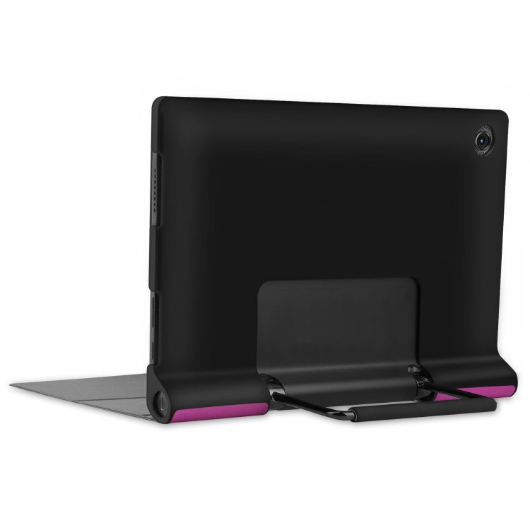 For Lenovo Yoga Tab 11 / YT-J706X Custer Texture Horizontal Flip PU Leather Case with Holder & Sleep / Wake-up Function(Purple) - Lenovo by buy2fix | Online Shopping UK | buy2fix