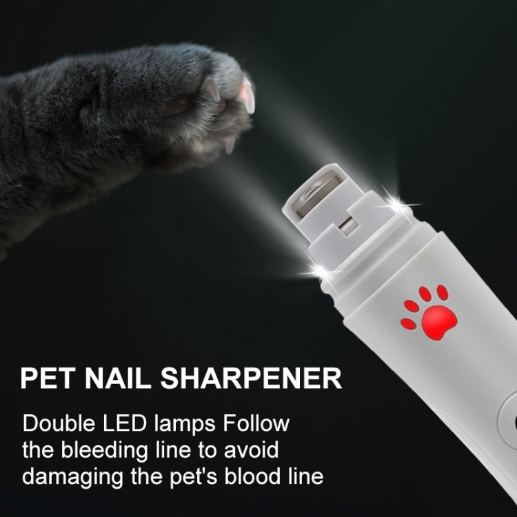 RC-306 Animal Nail Grinder USB Automatic Manicure(White) - Fingernail Trimmers by buy2fix | Online Shopping UK | buy2fix