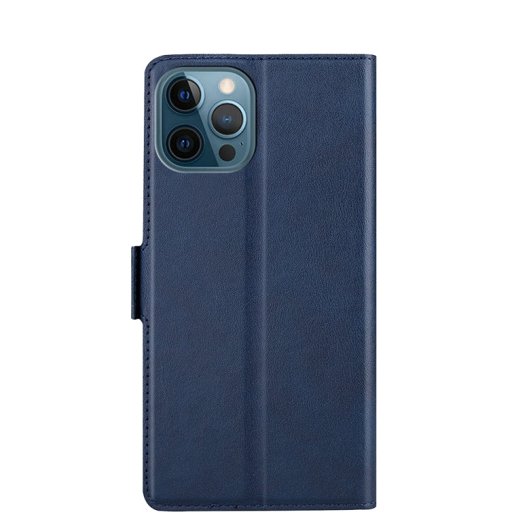 For iPhone 13 Pro Ultra-thin Voltage Side Buckle PU + TPU Horizontal Flip Leather Case with Holder & Card Slot (Blue) - iPhone 13 Pro Cases by buy2fix | Online Shopping UK | buy2fix