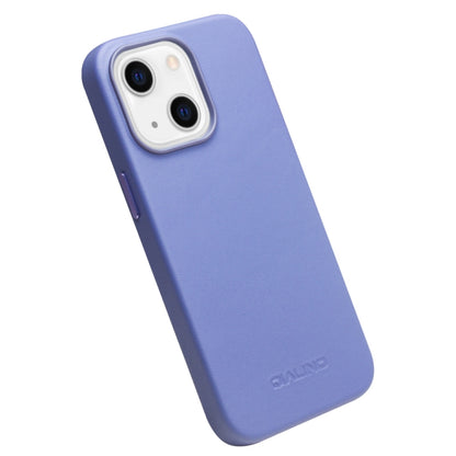 For iPhone 13 mini QIALINO Nappa Cowhide MagSafe Magnetic Protective Case (Blue) - iPhone 13 mini Cases by QIALINO | Online Shopping UK | buy2fix