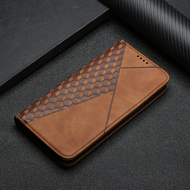 For Samsung Galaxy A51 Diamond Pattern Splicing Skin Feel Magnetic Horizontal Flip Leather Case with Card Slots & Holder & Wallet(Brown) - Galaxy Phone Cases by buy2fix | Online Shopping UK | buy2fix