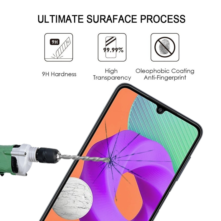 For Samsung Galaxy M22 Full Glue Full Screen Tempered Glass Film - Galaxy Tempered Glass by buy2fix | Online Shopping UK | buy2fix