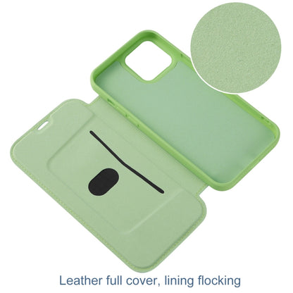 For iPhone 13 Pro Skin Feel Horizontal Flip PU Leather Case with Holder & Card Slot (Deep Green) - iPhone 13 Pro Cases by buy2fix | Online Shopping UK | buy2fix