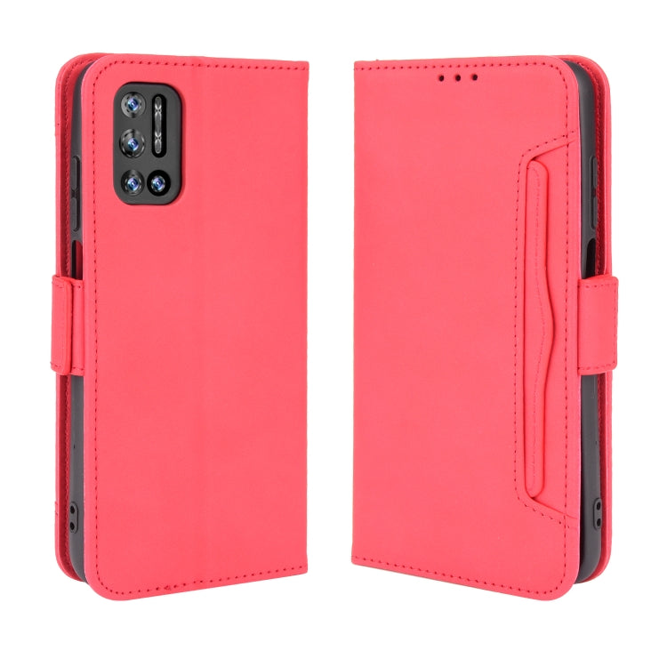 For Doogee N40 Pro Skin Feel Calf Pattern Horizontal Flip Leather Case with Holder & Card Slots & Photo Frame(Red) - More Brand by buy2fix | Online Shopping UK | buy2fix