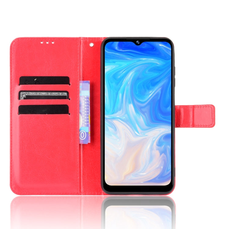 For Doogee N40 Pro Crazy Horse Texture Horizontal Flip Leather Case with Holder & Card Slots & Lanyard(Red) - More Brand by buy2fix | Online Shopping UK | buy2fix