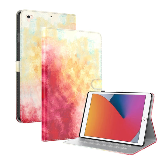 Watercolor Pattern Skin Feel Magnetic Horizontal Flip PU Leather Case with Holder & Card Slots & Photo Frame & Sleep / Wake-up Function For iPad 9.7 (2018 & 2017) / Air 2 / Air(Spring Cherry) - iPad 9.7 (2018) & (2017) Cases by buy2fix | Online Shopping UK | buy2fix