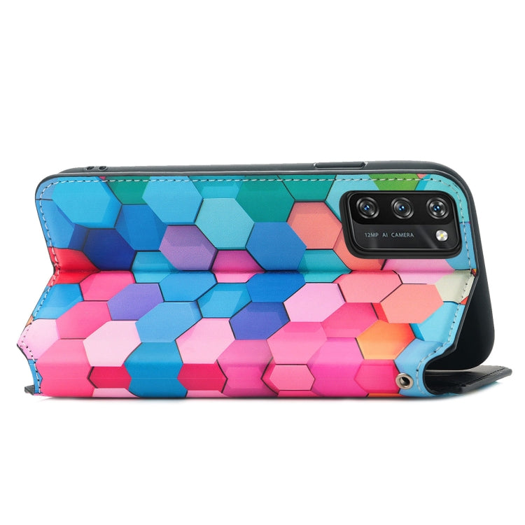 For Blackview A100 Colorful Magnetic Horizontal Flip PU Leather Case with Holder & Card Slot & Wallet(Colorful Cube) - More Brand by buy2fix | Online Shopping UK | buy2fix