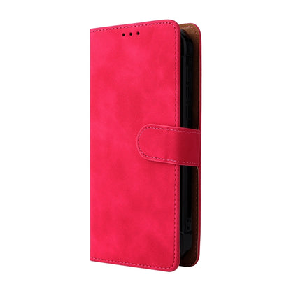 For Doogee S59 / S59 Pro Solid Color Skin Feel Magnetic Buckle Horizontal Flip Calf Texture PU Leather Case with Holder & Card Slots & Wallet(Rose Red) - More Brand by buy2fix | Online Shopping UK | buy2fix