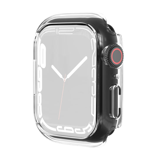 Shockproof TPU Protective Case For Apple Watch Series 9 / 8 / 7 41mm(Transparent) - Watch Cases by buy2fix | Online Shopping UK | buy2fix
