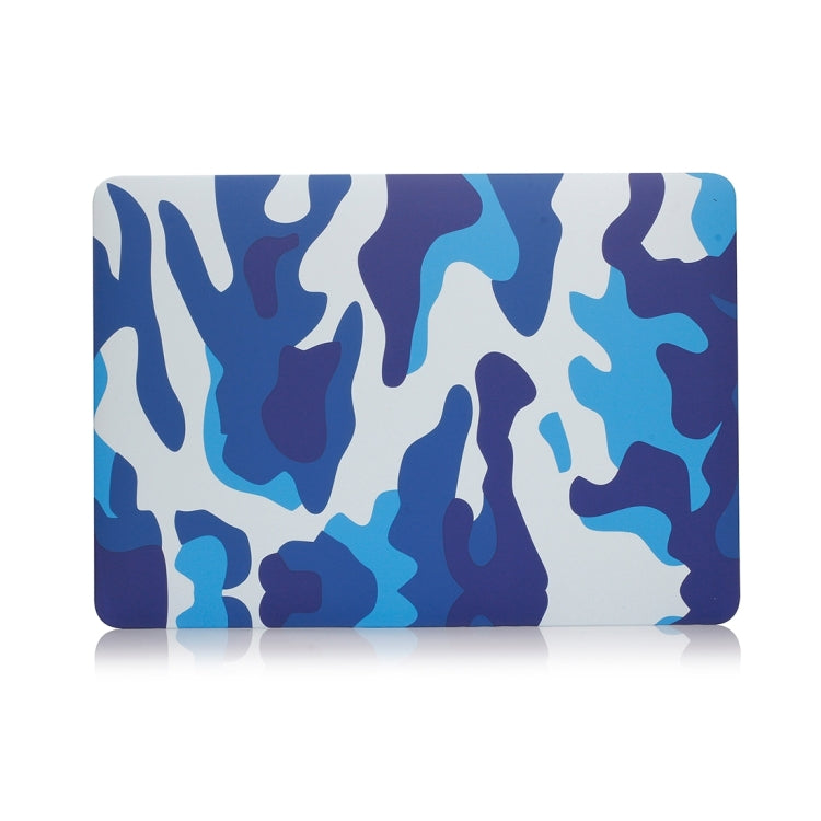 Camouflage Pattern Laptop Water Decals PC Protective Case For MacBook Retina 15.4 inch A1398(Blue Camouflage) - MacBook Pro Cases by buy2fix | Online Shopping UK | buy2fix