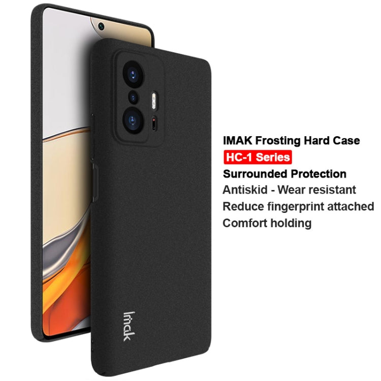 For Xiaomi Mi 11T / Mi 11T Pro IMAK HC-1 Series Frosted Hard Phone Case(Black) - Xiaomi Cases by imak | Online Shopping UK | buy2fix