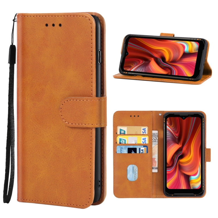 Leather Phone Case For DOOGEE S96 Pro(Brown) - More Brand by buy2fix | Online Shopping UK | buy2fix
