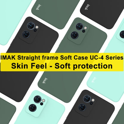 For OPPO Reno7 5G imak UC-4 Series Straight Edge TPU Soft Protective Case(Light Cyan) - OPPO Cases by imak | Online Shopping UK | buy2fix