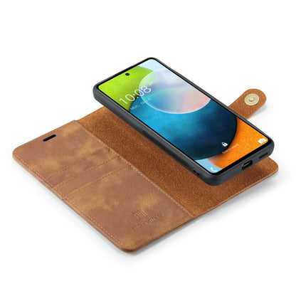 For Samsung Galaxy A53 5G DG.MING Crazy Horse Texture Detachable Magnetic Leather Phone Case(Brown) - Galaxy Phone Cases by DG.MING | Online Shopping UK | buy2fix