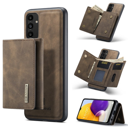 For Samsung Galaxy A13 4G DG.MING M1 Series 3-Fold Multi Card Wallet  Phone Case(Coffee) - Galaxy Phone Cases by DG.MING | Online Shopping UK | buy2fix