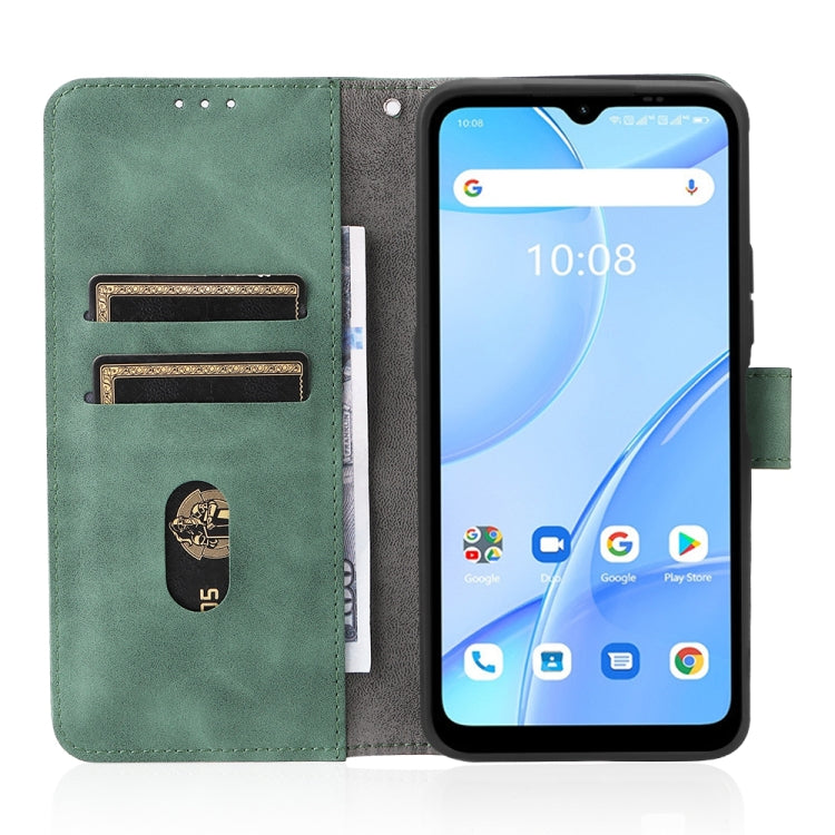 For Umidigi Power 5S Skin Feel Magnetic Buckle Calf Texture PU Phone Case(Green) - Doogee Cases by buy2fix | Online Shopping UK | buy2fix