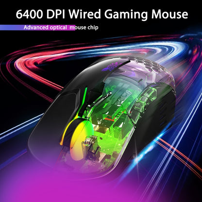 ONIKUMA CW902 RGB Lighting Wired Mouse(Black) - Wired Mice by ONIKUMA | Online Shopping UK | buy2fix