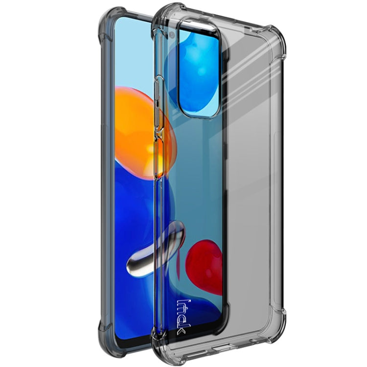 For Xiaomi Redmi Note 11 4G / Note 11S Global imak TPU Phone Case with Screen Protector(Transparent Black) - Xiaomi Cases by imak | Online Shopping UK | buy2fix