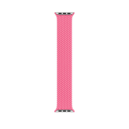 135mm Nylon Braided Watch Band For Apple Watch Ultra 49mm&Watch Ultra 2 49mm / Series 9&8&7 45mm / SE 3&SE 2&6&SE&5&4 44mm / 3&2&1 42mm(Pink) - Watch Bands by buy2fix | Online Shopping UK | buy2fix