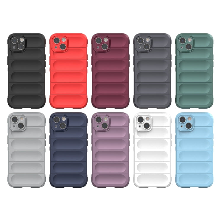 For iPhone 13 Magic Shield TPU + Flannel Phone Case(Dark Grey) - iPhone 13 Cases by buy2fix | Online Shopping UK | buy2fix