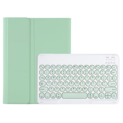 YA610B Candy Color Skin Feel Texture Round Keycap Bluetooth Keyboard Leather Case For Samsung Galaxy Tab S6 Lite 10.4 inch SM-P610 / SM-P615(Light Green) - Samsung Keyboard by buy2fix | Online Shopping UK | buy2fix